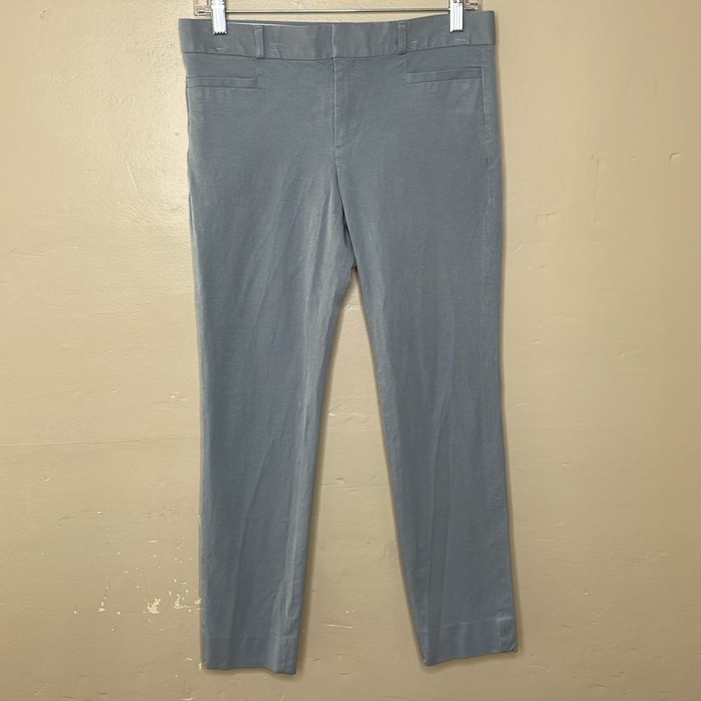 BANANA REPUBLIC Factory Ankle Pants Blue Sloan Fit Stretchy Flat Front 4